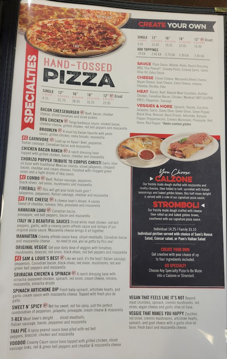 Sam and Louie's Pizzeria Menu - Image 3